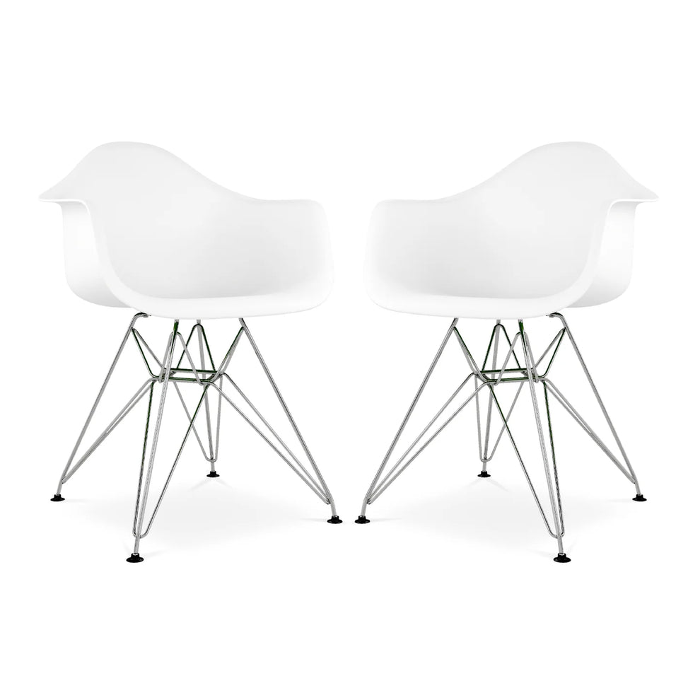Tower Armchair, White By World Modern Design | Dining Chairs | Modishstore - 6