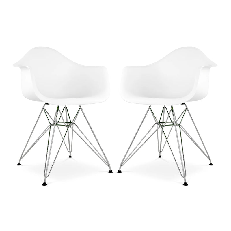 Tower Armchair, White By World Modern Design | Dining Chairs | Modishstore - 6