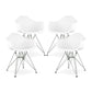 Tower Armchair, White By World Modern Design | Dining Chairs | Modishstore - 7