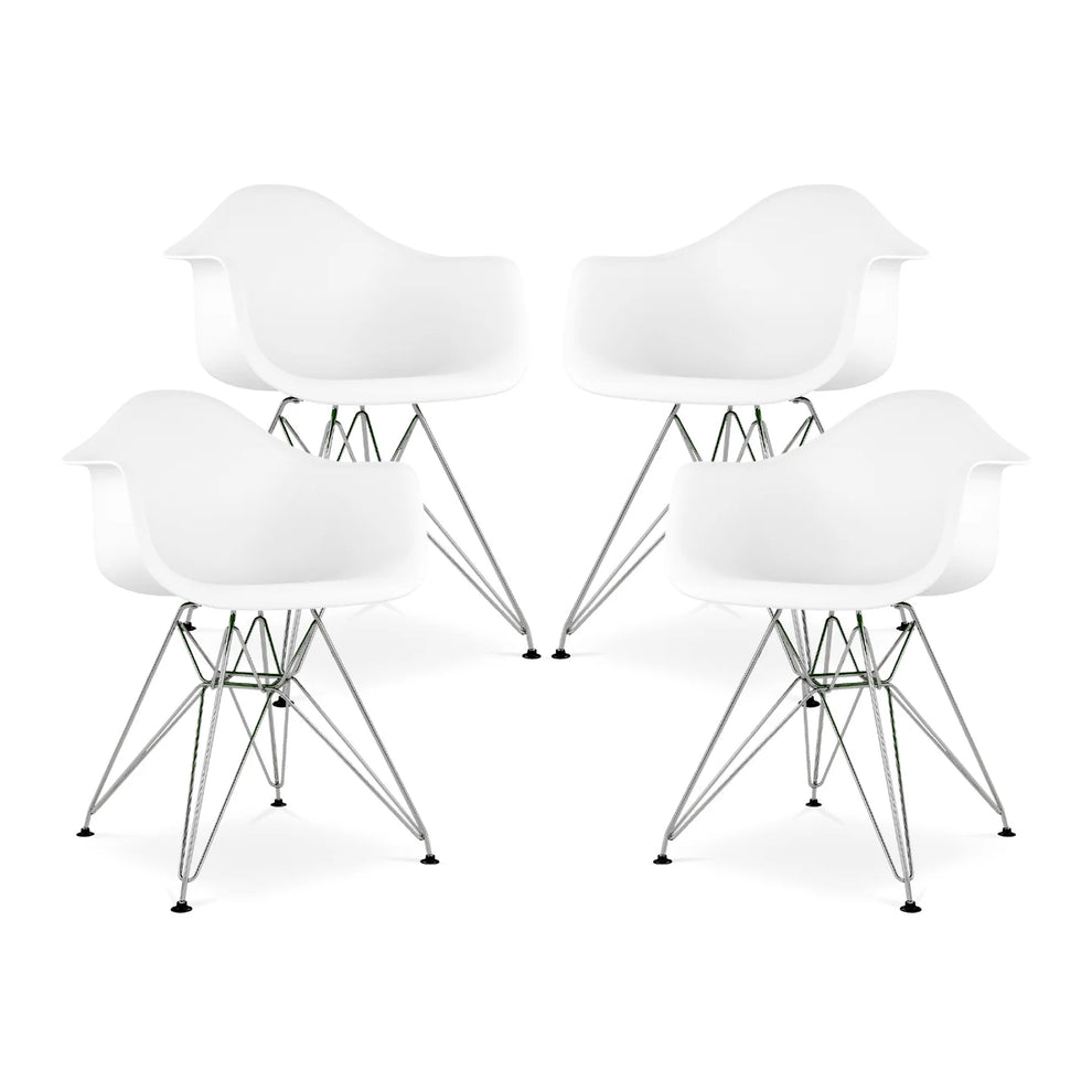 Tower Armchair, White By World Modern Design | Dining Chairs | Modishstore - 7