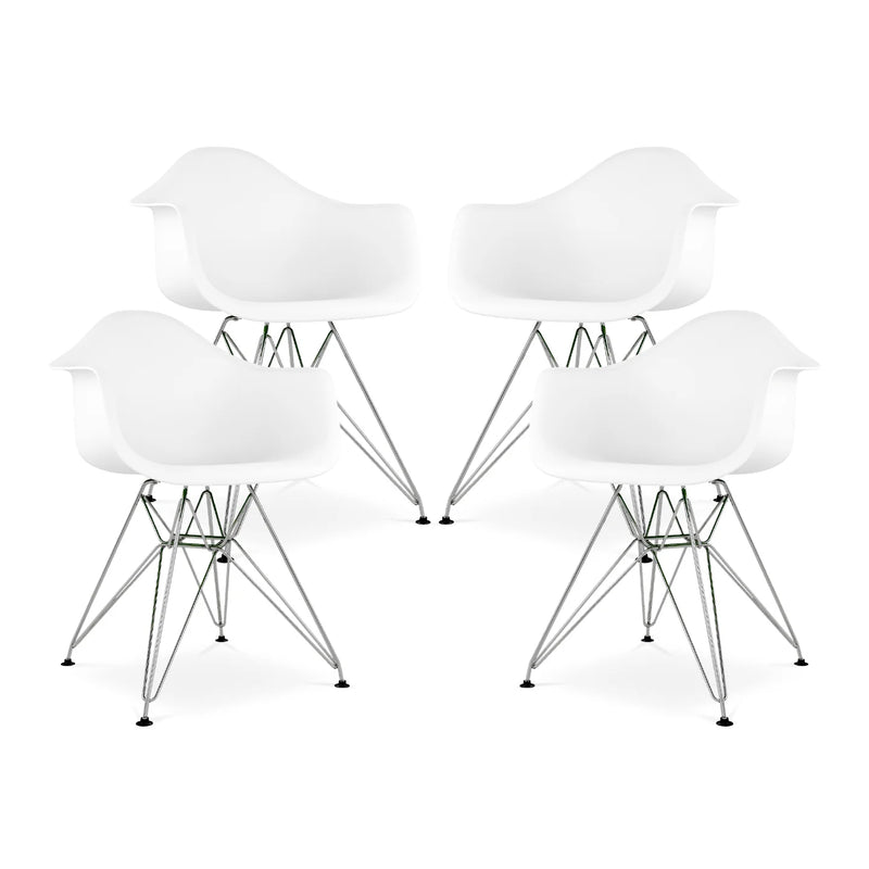Tower Armchair, White By World Modern Design | Dining Chairs | Modishstore - 7