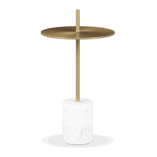 Poke Side Table With Handle, Gold By World Modern Design | Side Tables | Modishstore