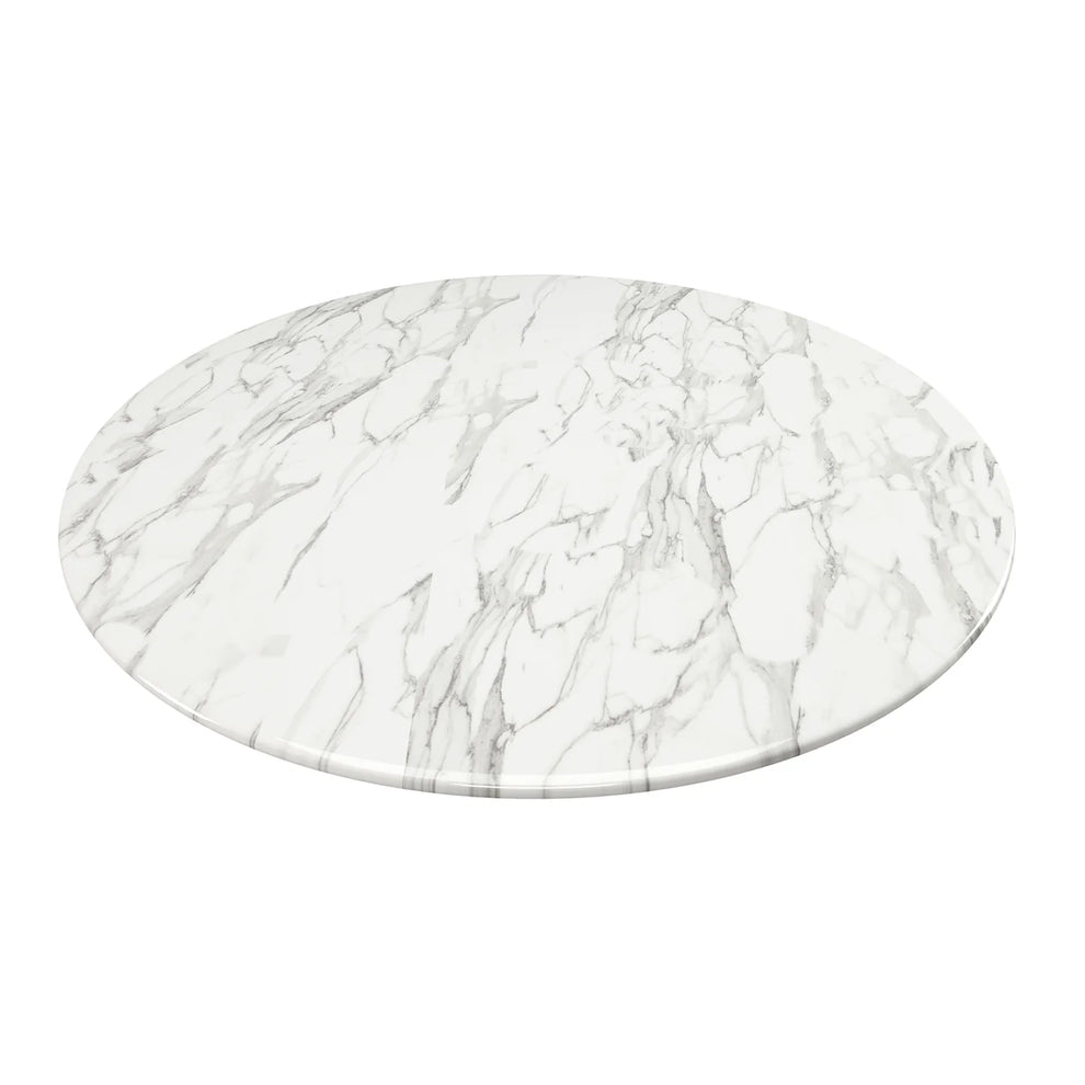 Rose 32" Round Marble Dining Table, Gray Base By World Modern Design | Dining Tables | Modishstore - 4