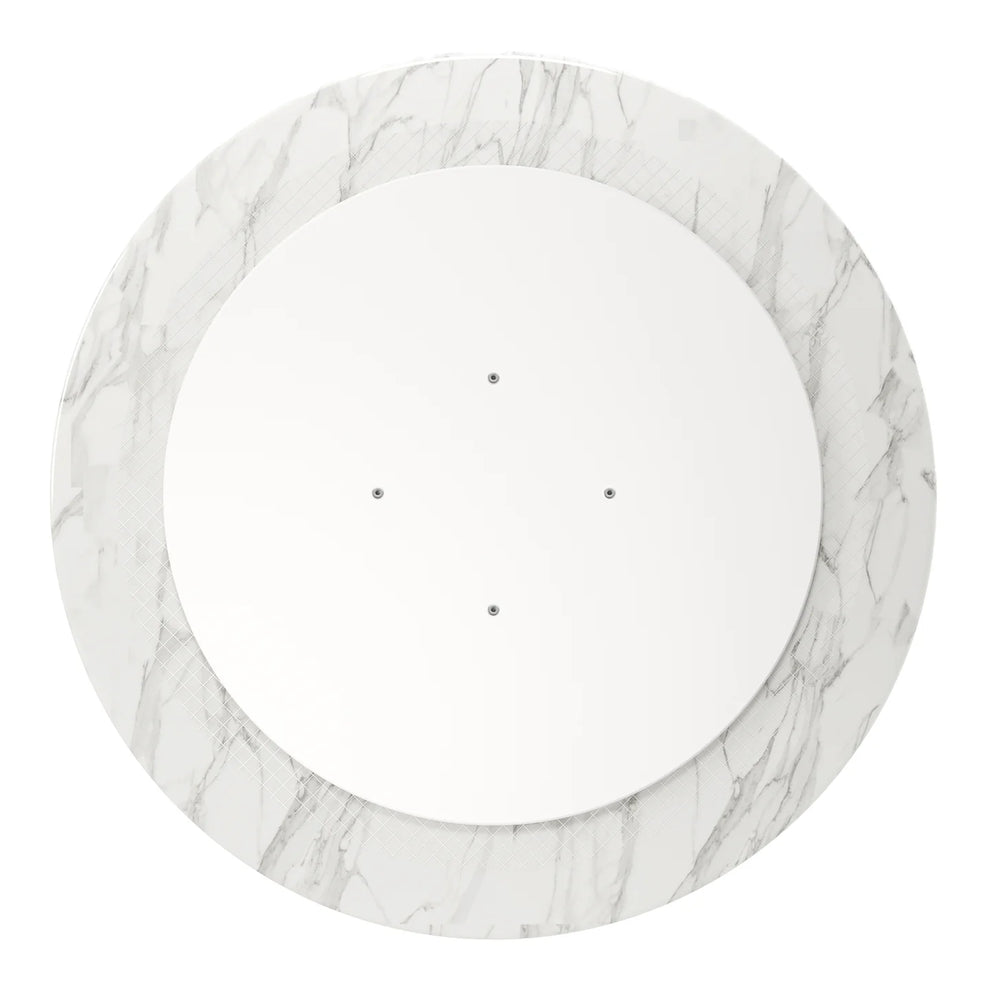 Rose 32" Round Marble Dining Table, Gray Base By World Modern Design | Dining Tables | Modishstore - 3