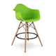 Pyramid Counter Stool With Arms, Green By World Modern Design | Counter Stools | Modishstore