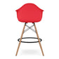 Pyramid Counter Stool With Arms, Red By World Modern Design | Counter Stools | Modishstore - 2