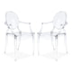 Crystal Armchair, Clear By World Modern Design | Dining Chairs | Modishstore