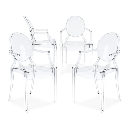 Crystal Armchair, Clear By World Modern Design | Dining Chairs | Modishstore - 3