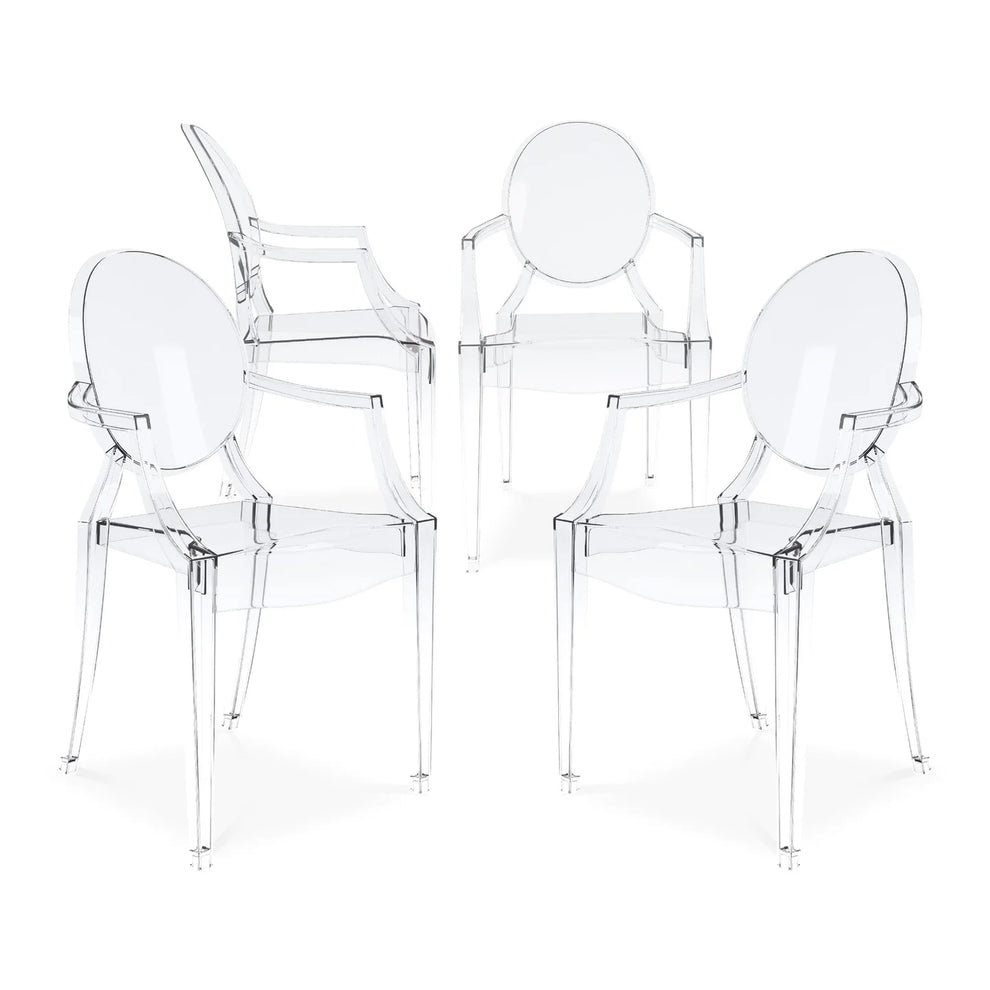 Crystal Armchair, Clear By World Modern Design | Dining Chairs | Modishstore - 3