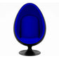 Easter Egg Chair, Blue & Black By World Modern Design | Lounge Chairs | Modishstore