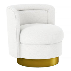 Aspen Swivel Chair, Gold Base By World Modern Design