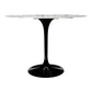 Rose 40" Round Marble Dining Table, Black Base By World Modern Design | Dining Tables | Modishstore - 6