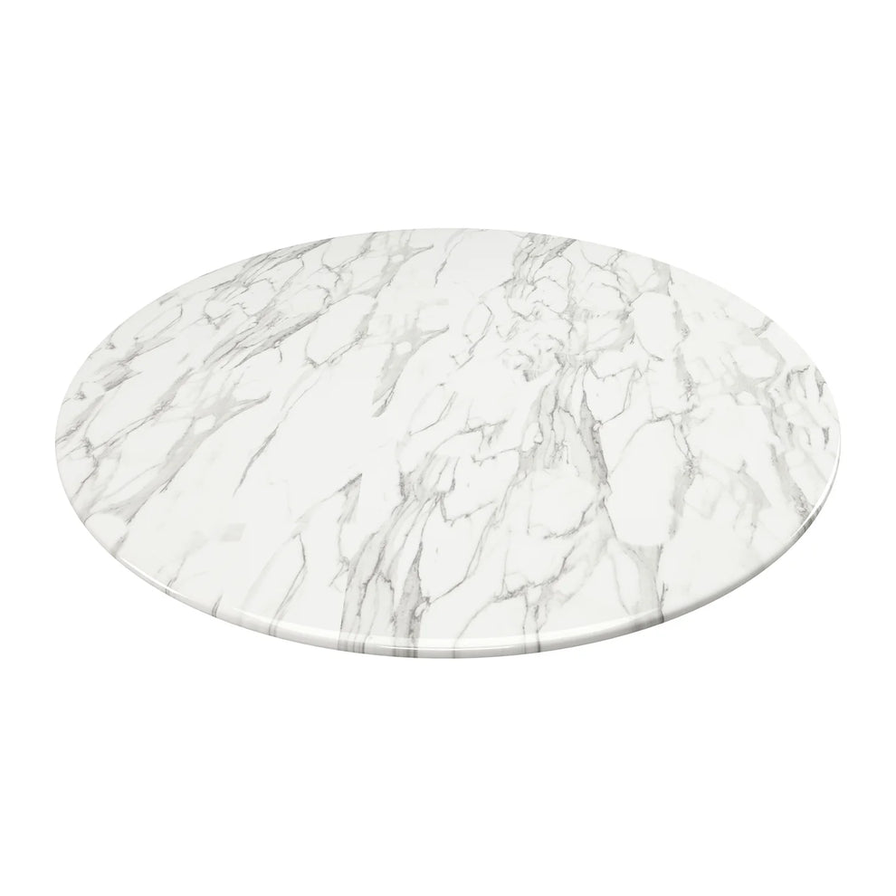 Rose 40" Round Marble Dining Table, Black Base By World Modern Design | Dining Tables | Modishstore - 4