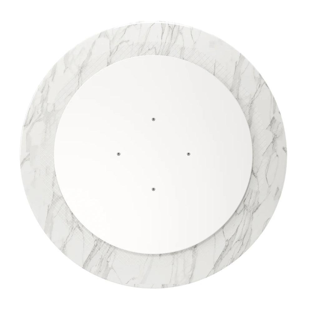 Rose 40" Round Marble Dining Table, Black Base By World Modern Design | Dining Tables | Modishstore - 3