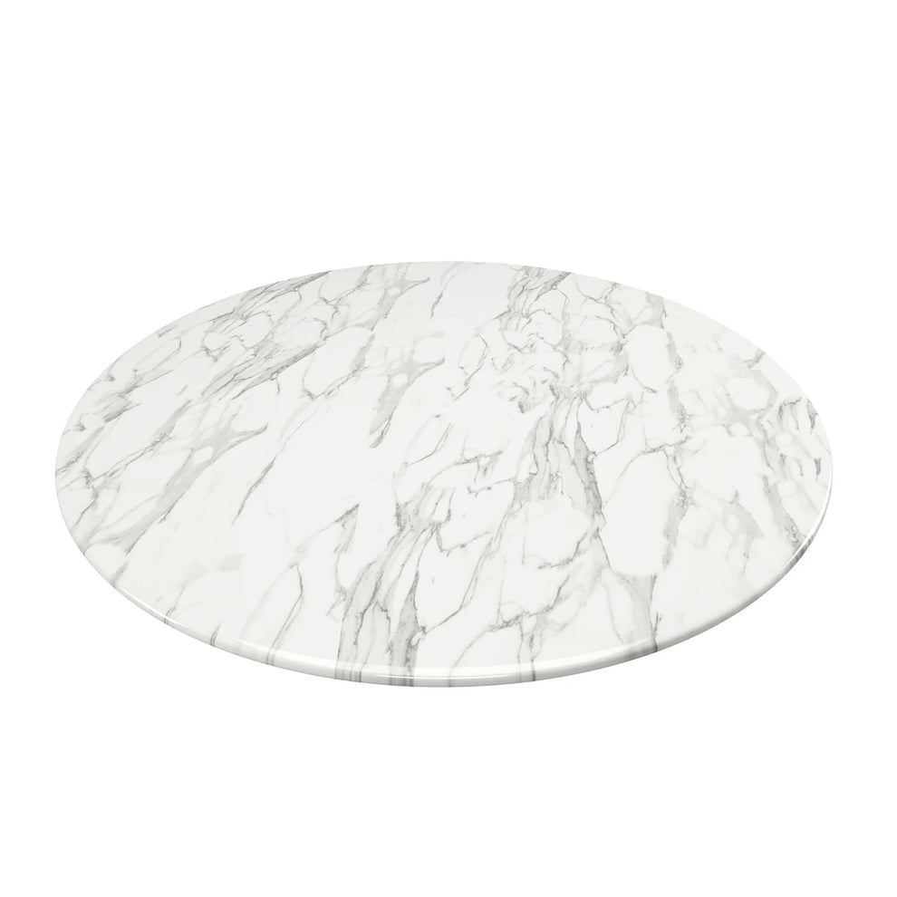 Rose 32" Round Marble Dining Table, Black Base By World Modern Design | Dining Tables | Modishstore - 4
