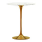 Rose 32" Round Marble Bar Gold, Table By World Modern Design | Bar Tables | Modishstore