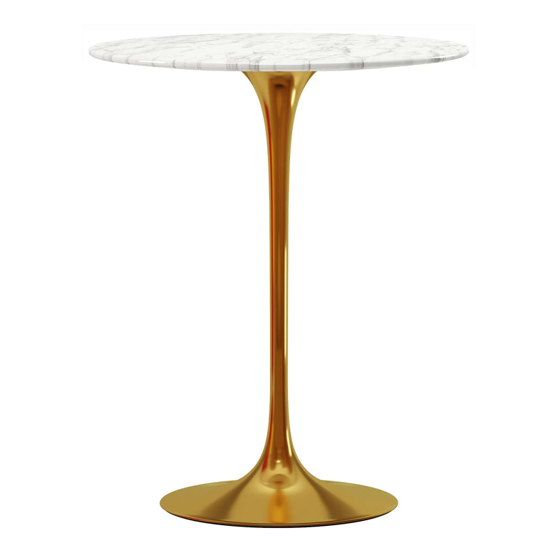 Rose 32" Round Marble Bar Gold, Table By World Modern Design | Bar Tables | Modishstore