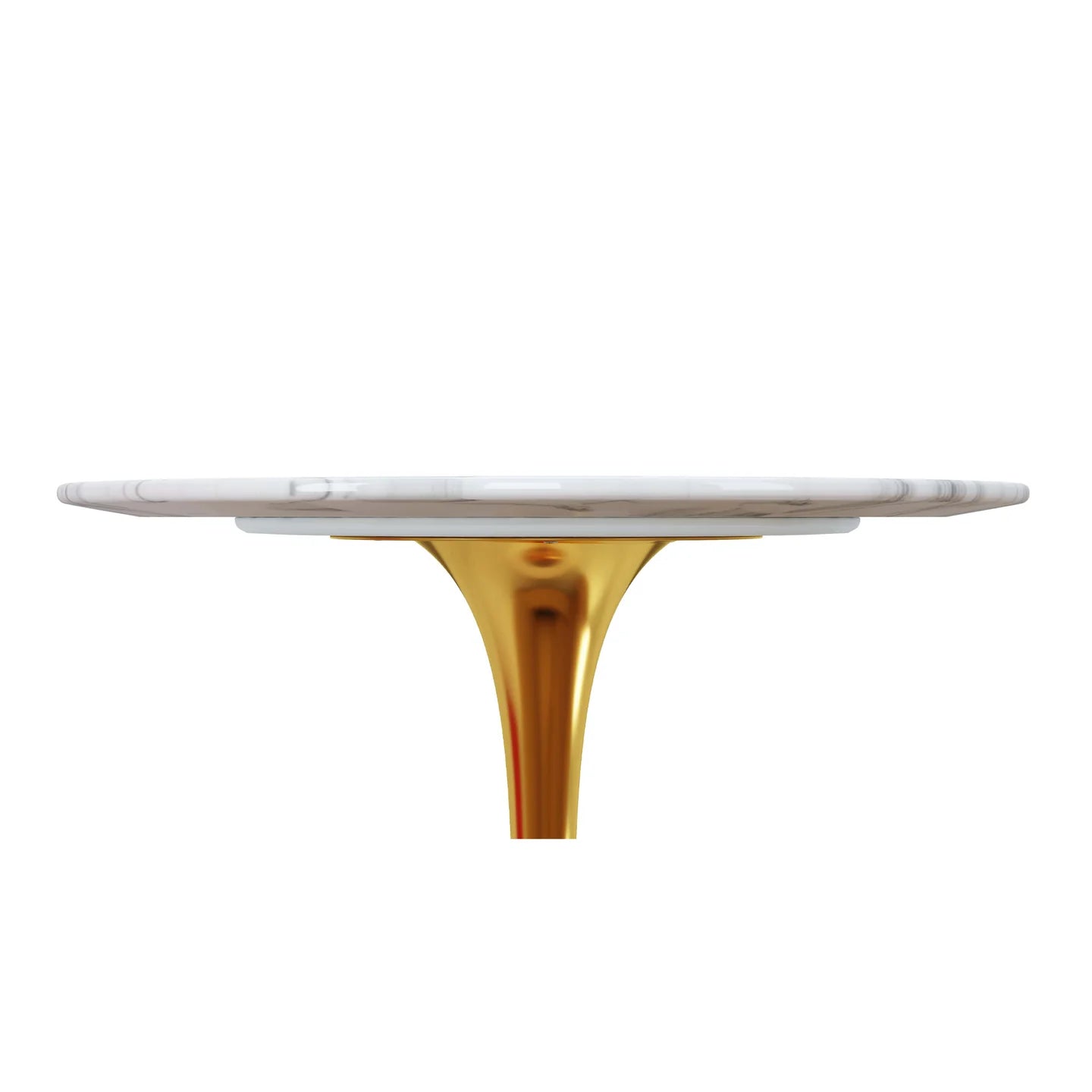 Rose 32" Round Marble Bar Gold, Table By World Modern Design | Bar Tables | Modishstore - 3