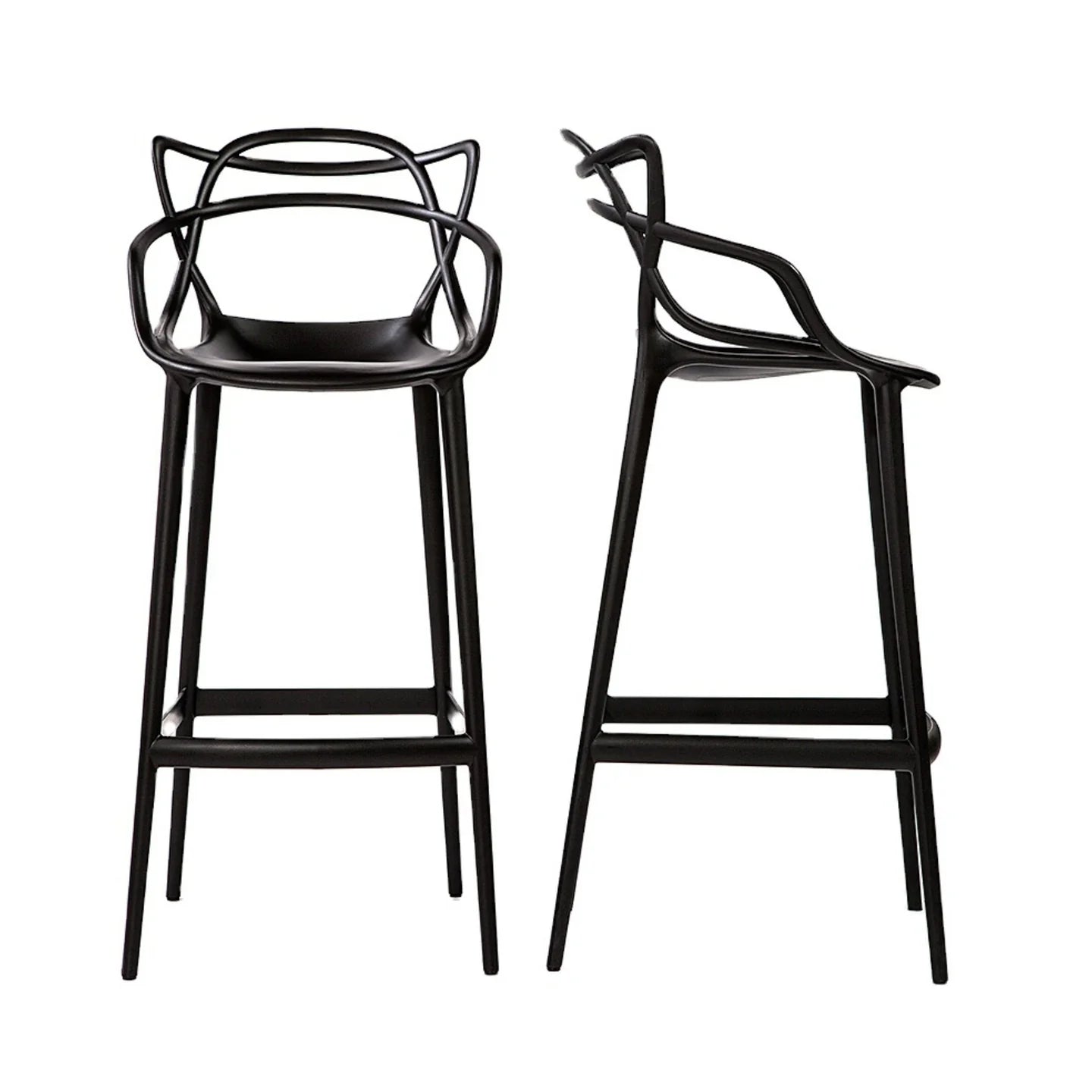 Monte Bar Stool, Black By World Modern Design | Bar Stools | Modishstore - 6
