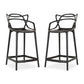 Monte Bar Stool, Black By World Modern Design | Bar Stools | Modishstore - 4