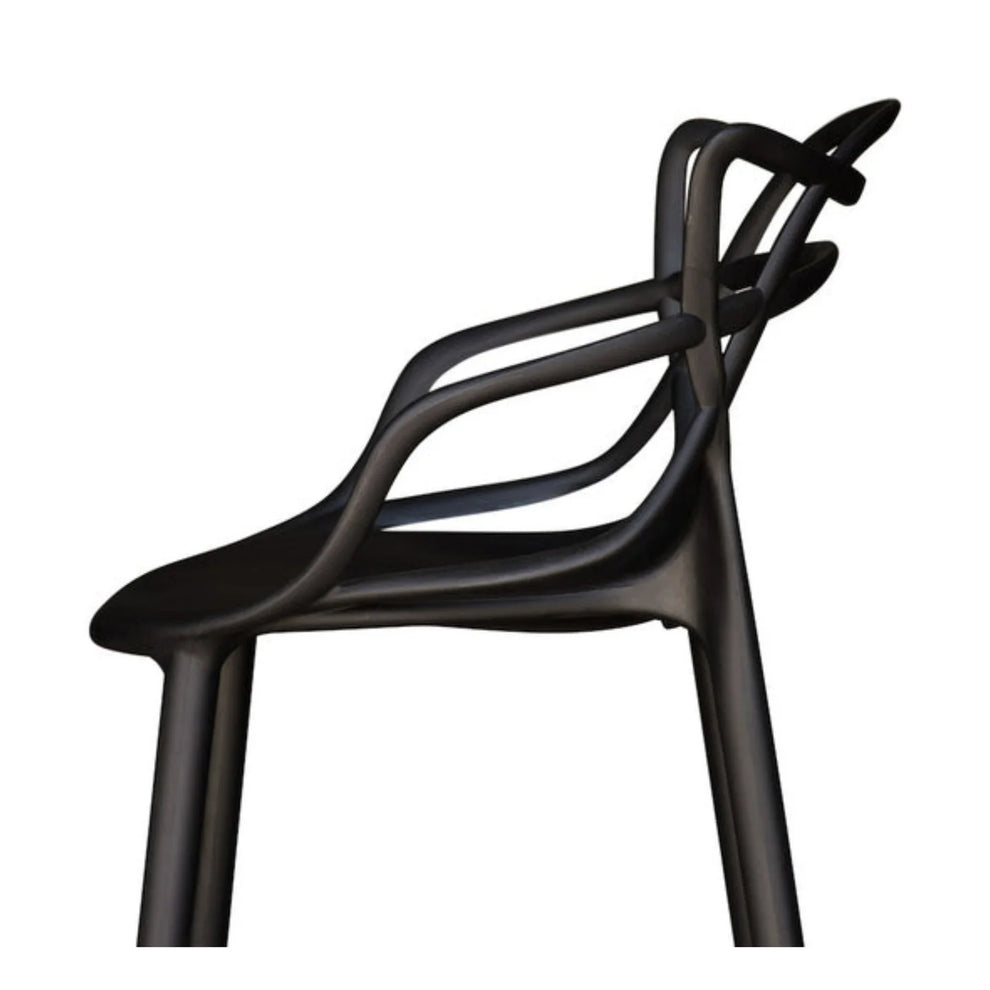 Monte Bar Stool, Black By World Modern Design | Bar Stools | Modishstore - 3