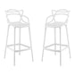 Monte Bar Stool, White By World Modern Design | Bar Stools | Modishstore - 4