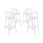 Monte Bar Stool, White By World Modern Design | Bar Stools | Modishstore - 6