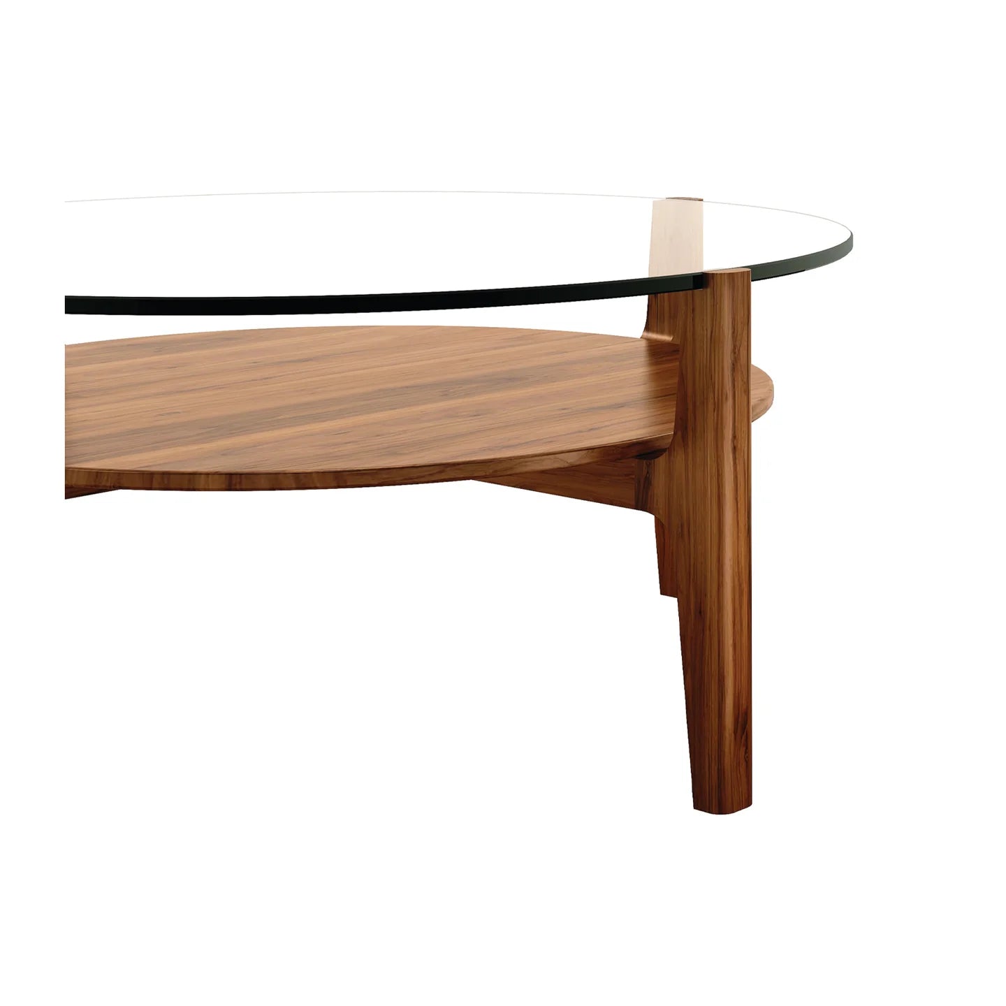 Soho Coffee Table, Walnut, Round By World Modern Design | Coffee Tables | Modishstore - 3