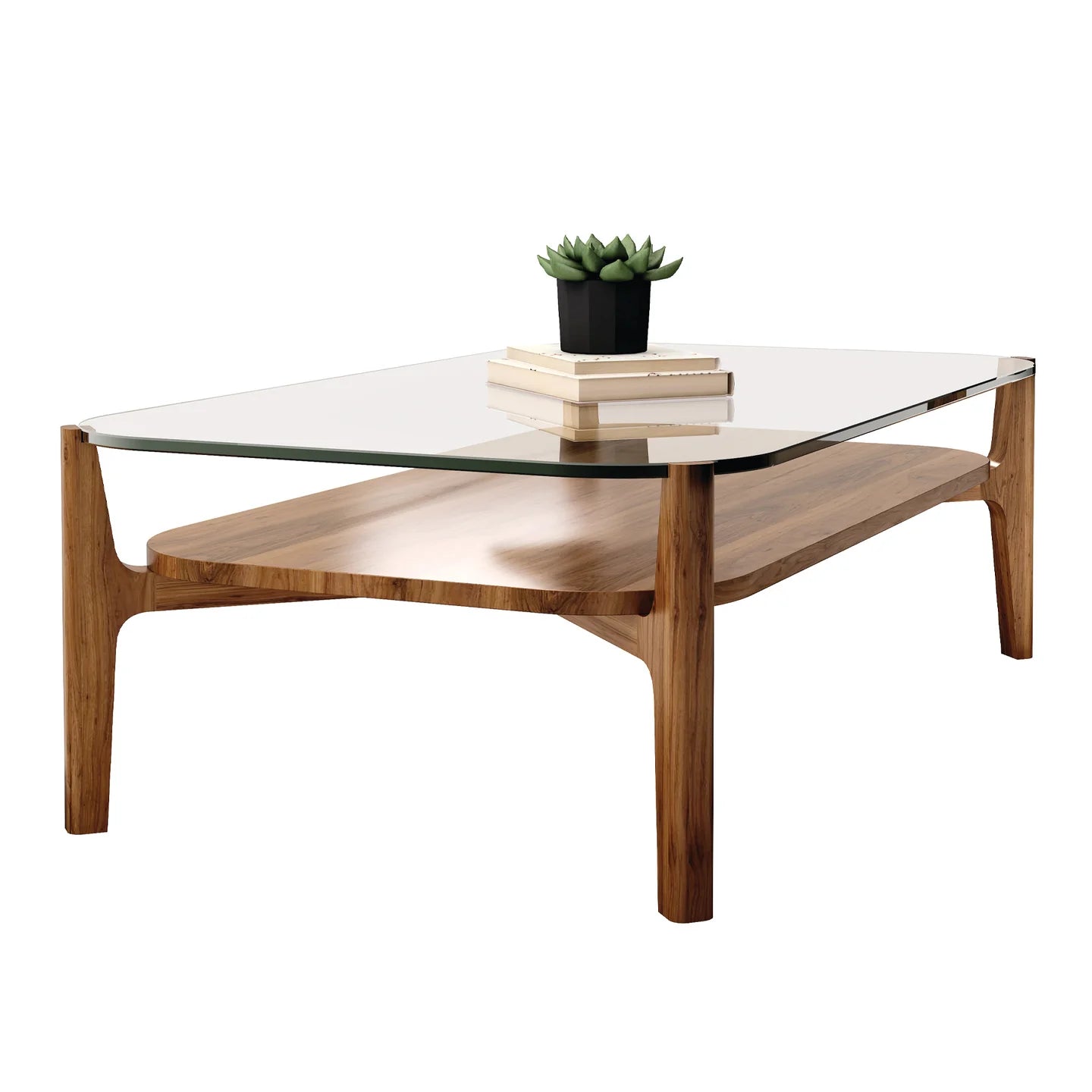 Soho Coffee Table, Walnut, Rectangle By World Modern Design | Coffee Tables | Modishstore