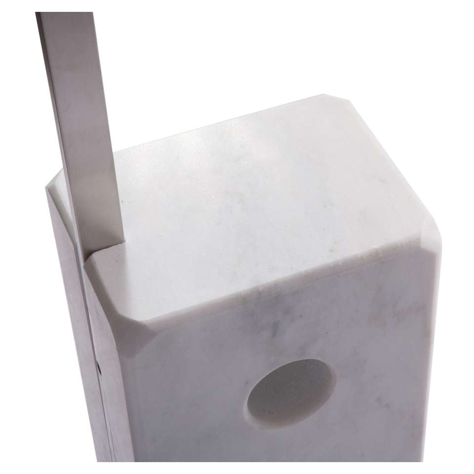 LeisureMod Arco Lamp with Marble Cube Base | Floor Lamps | Modishstore - 11