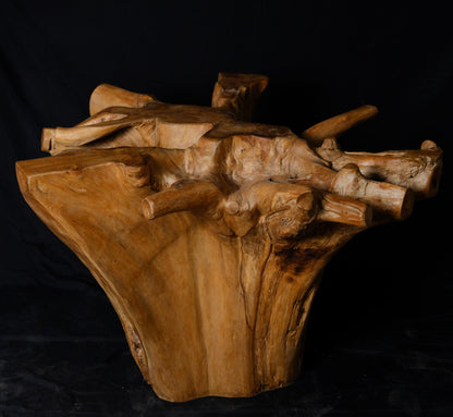 Garden Age Supply Habini Teak Root Dining Table - No glass top