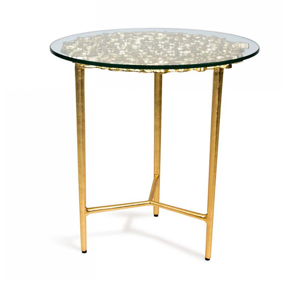 Gold Leaf Design Group Sponge Accent Table | Accent Tables | Modishstore-2