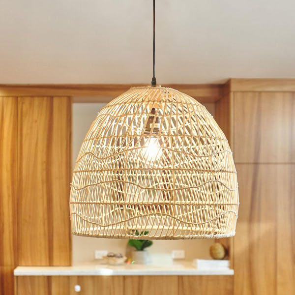 Rattan Dome  Hemp Lamp | ModishStore | Pendant Lamps