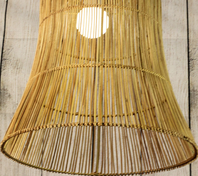 Keral Palmyra Woven Lamp by Artisan Living- Only 1 left-5