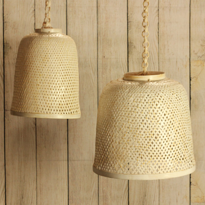 Bambino Hanging Lamp (White Washed) By Artisan Living | ModishStore | Pendant Lamps