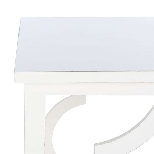 Safavieh Milo Trellis Gold Leaf End Table - Cream | Accent Tables | Modishstore - 3