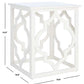 Safavieh Milo Trellis Gold Leaf End Table - Cream | Accent Tables | Modishstore - 4