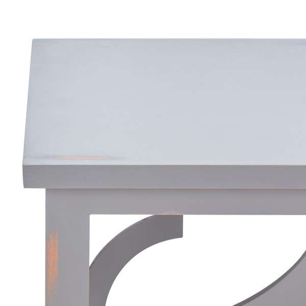 Safavieh Milo Trellis Gold Leaf End Table - Taupe | Accent Tables | Modishstore - 3