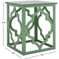 Safavieh Milo Trellis Gold Leaf End Table - Green | Accent Tables | Modishstore - 4