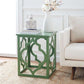 Safavieh Milo Trellis Gold Leaf End Table - Green | Accent Tables | Modishstore