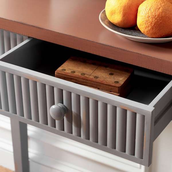 Safavieh Beale Console With Storage Drawer - Taupe | Console Tables | Modishstore - 3