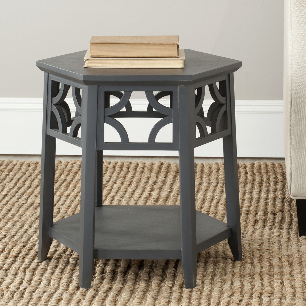 Safavieh Connr Hexagon End Table | End Tables | Modishstore - 2