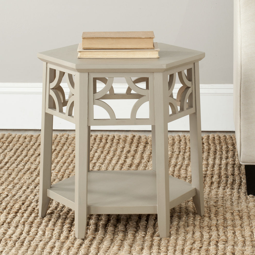 Safavieh Connr Hexagon End Table | End Tables | Modishstore - 4