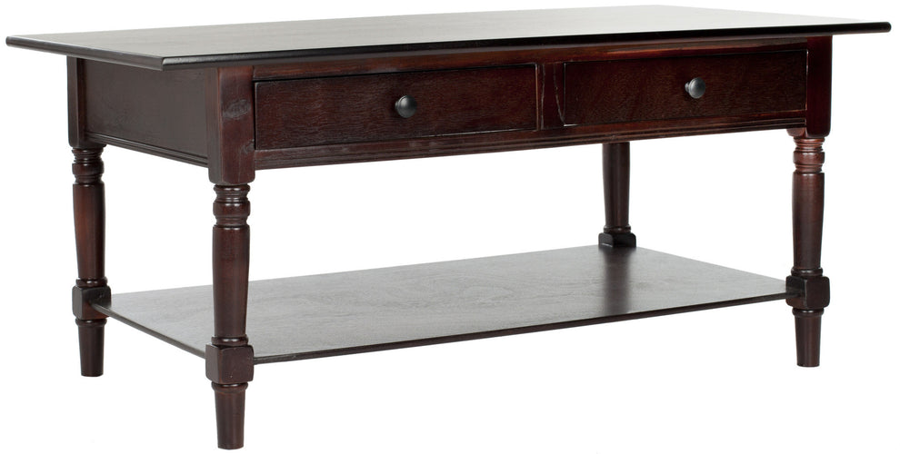 Safavieh Boris 2 Drawer Coffee Table | Coffee Tables | Modishstore - 17