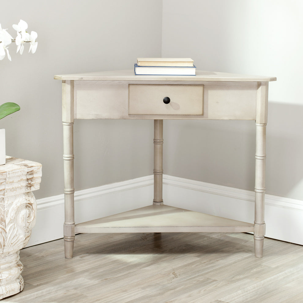 Safavieh Gomez Corner Table With Storage Drawer | Console Tables | Modishstore - 1