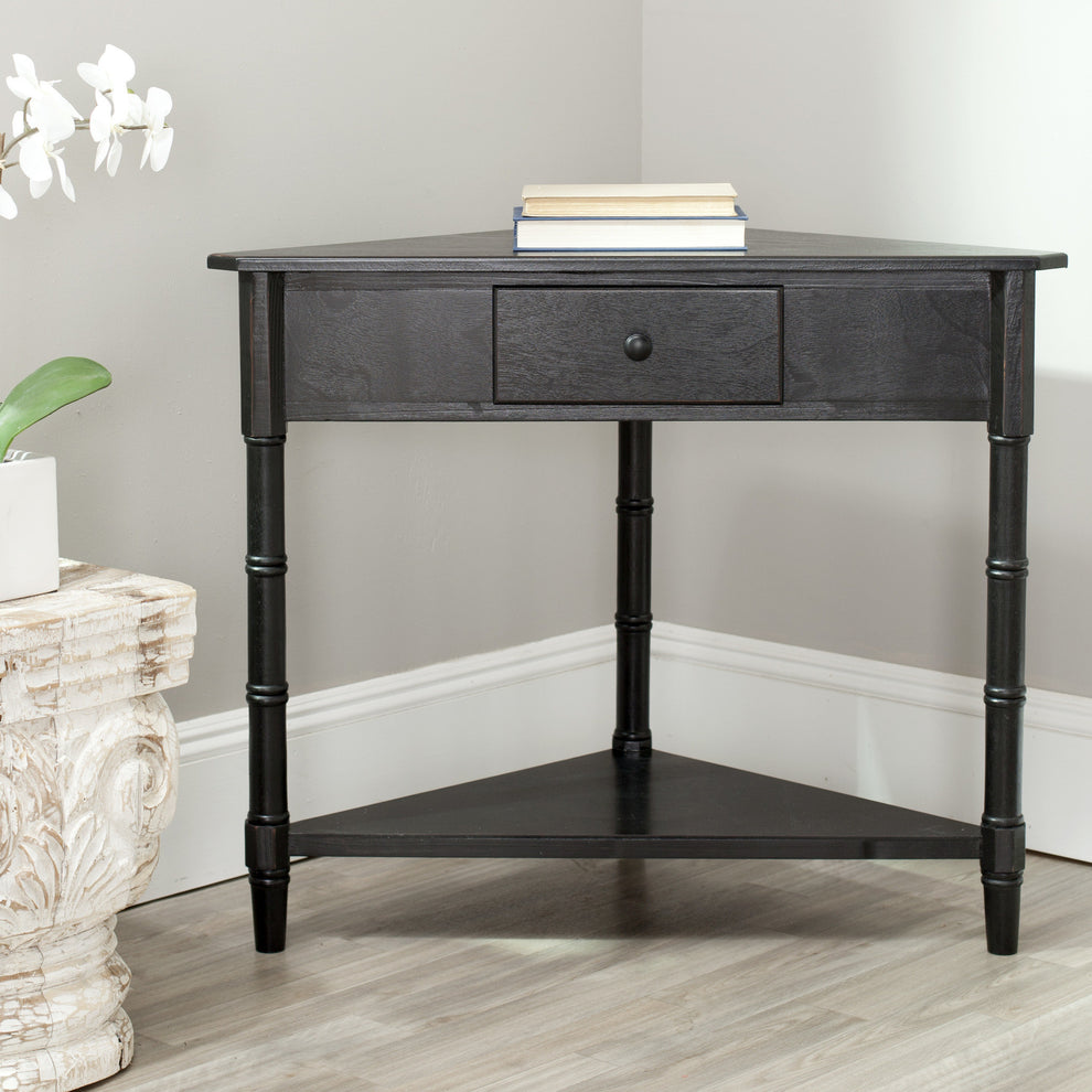 Safavieh Gomez Corner Table With Storage Drawer | Console Tables | Modishstore - 9