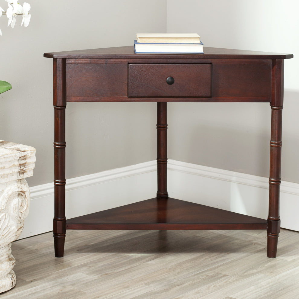 Safavieh Gomez Corner Table With Storage Drawer | Console Tables | Modishstore - 15