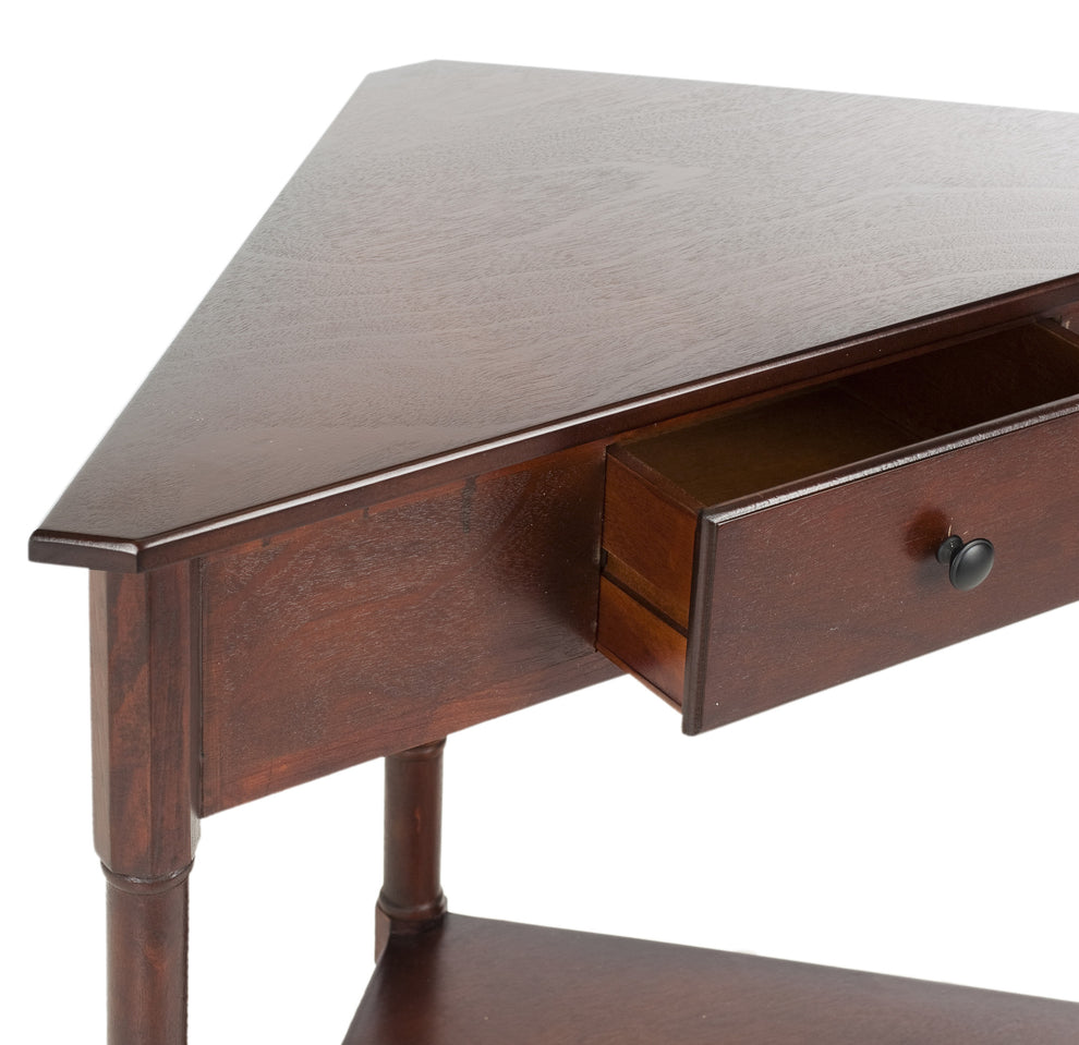 Safavieh Gomez Corner Table With Storage Drawer | Console Tables | Modishstore - 16