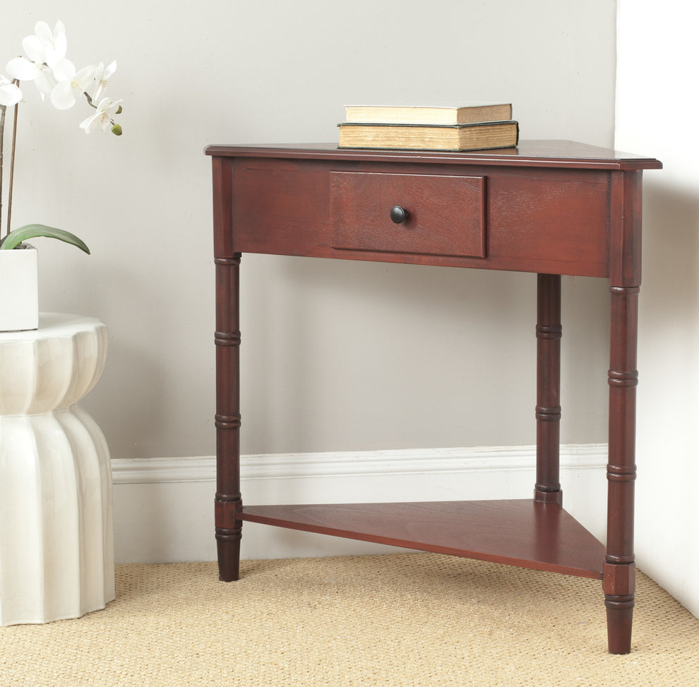 Safavieh Gomez Corner Table With Storage Drawer | Console Tables | Modishstore - 18