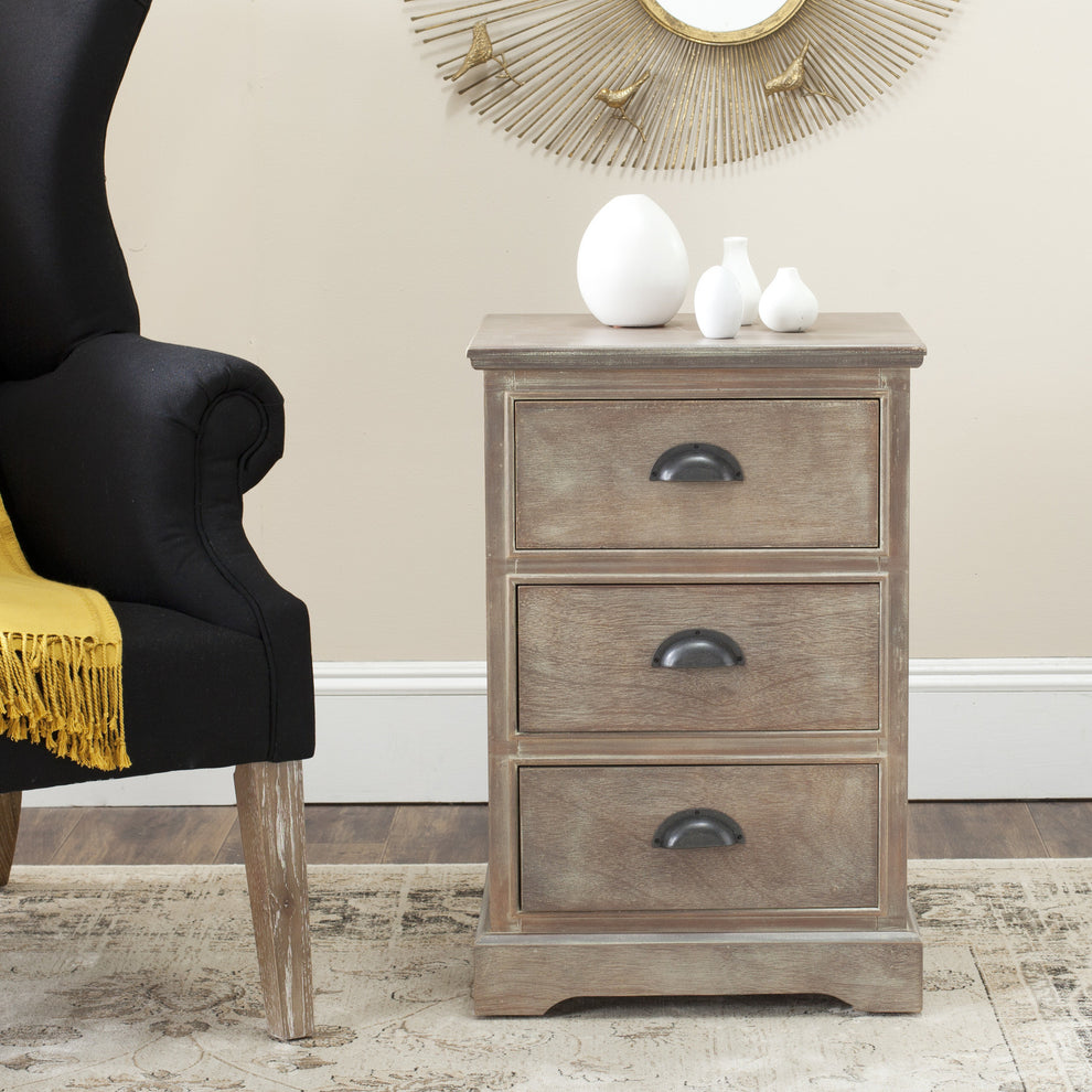 Safavieh Griffin 3 Drawer Side Table | Side Tables | Modishstore - 7